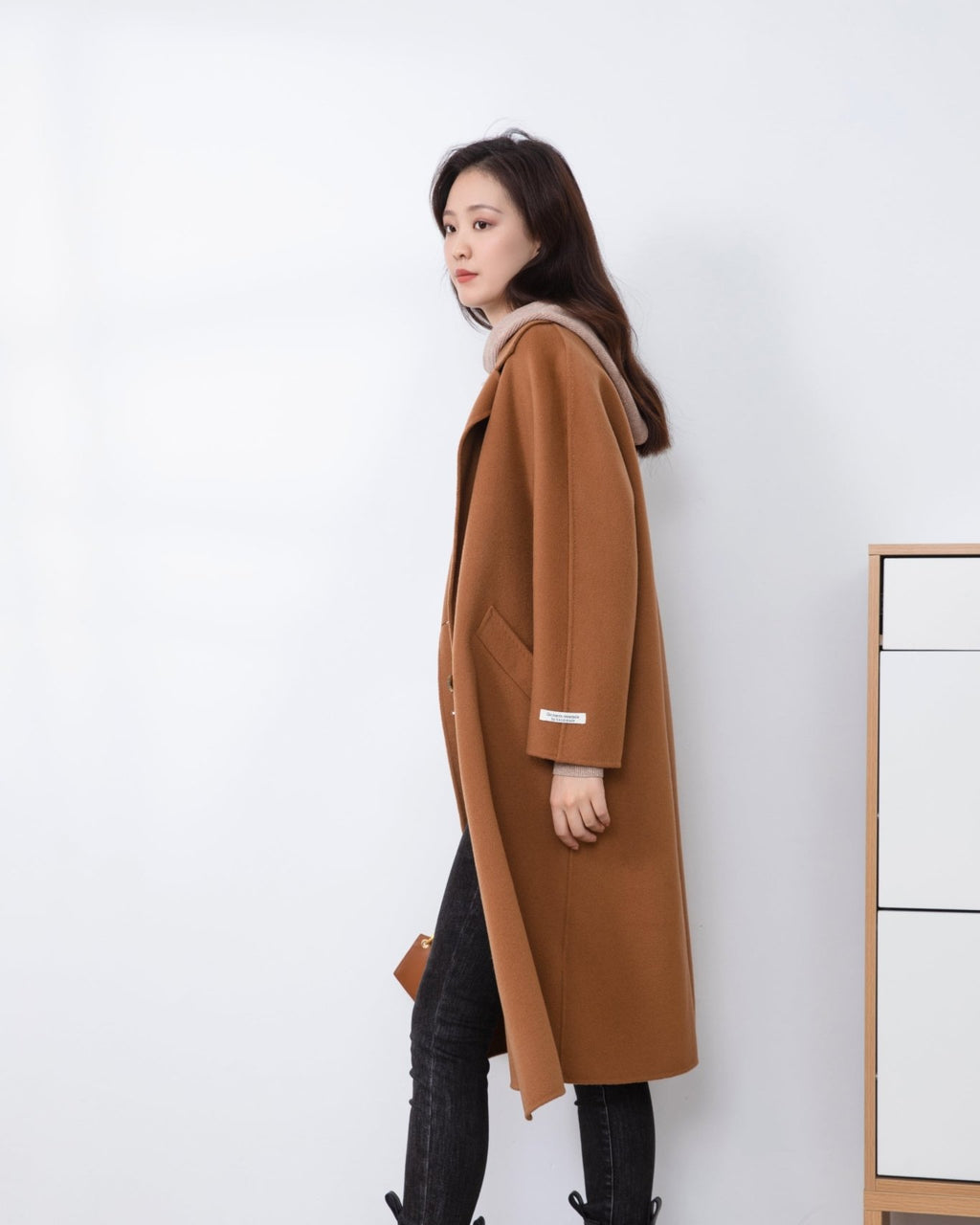 Wool coat camel color women's clearance