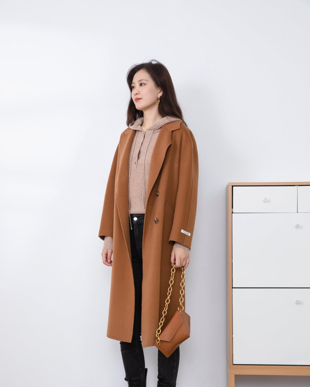 Camel color wool coat hotsell
