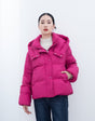 Rose Red Short Puffer Down Jacket - SHIMENG